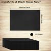 100 Sheets Black Tissue Paper Artdly 14 x 20 Inches Black Wrapping Paper Bulk for Weddings Birthday DIY Project Christmas view 4