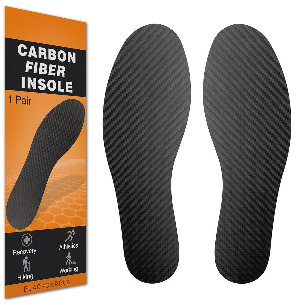 1 Pair Carbon Fiber Insole for Turf Toe,Morton Toe,Foot Fractures,Arthritis,Hallux Rigidus and Limitus. Rigid Orthotic Shoe Inserts for Pain Relief & Injury Recovery 31.5cm(Fit Women Size 16,Men 15)