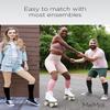 MeMoi Wellfit Unisex Solid Nylon 15-20mmHg Graduated Compression Socks view 2