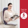 COMFIER Back Massager with Heat, 10 Motors Vibration Seat Massager, Chair Massage Pad, Heated Chair Pad, Chair Warmer,Gifts for Elderly, Mom, Dad (Gray) view 4