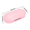 Muf 2 in 1 Contact Lens Case and Glasses Case, Double Sided Design with Mirror, Portable Travel Kit with Tweezer, Remover and Solution Bottle, Pink view 2
