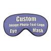 Custom Travel Sleep Mask Custom Gift Add Picture Logo or Text Blindfolds and Eyemasks for Kids Women Men Violet view 1