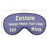 Custom Travel Sleep Mask Custom Gift Add Picture Logo or Text Blindfolds and Eyemasks for Kids Women Men Violet view 2