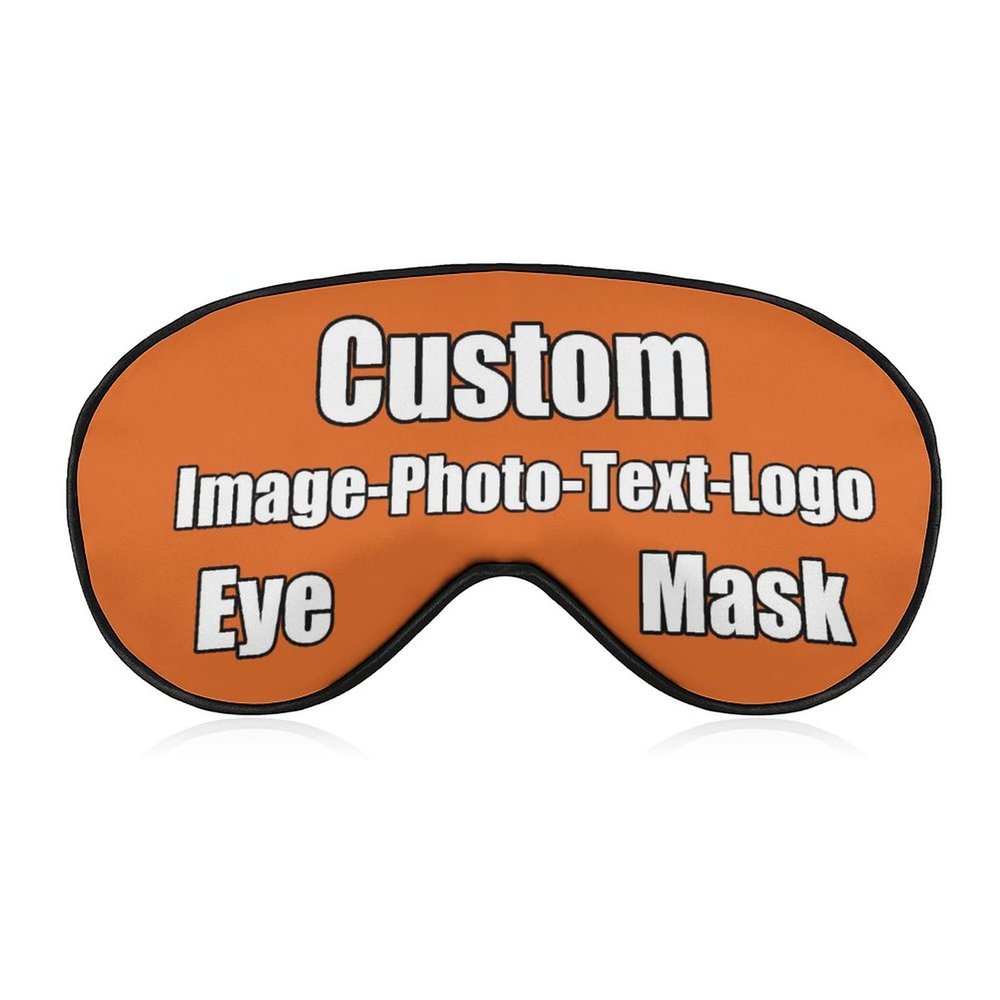 Custom Eye Mask, with Adjustable Strap Print Your Picture Blindfold for Travel