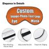 Custom Eye Mask, with Adjustable Strap Print Your Picture Blindfold for Travel view 4
