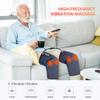 COMFIER Heated Knee Massager Heating Pad for Knee Pain Relief,Heat Knees Warmers Wrap with Massage and Vibration-Greige view 2