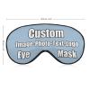 Custom Eye Masks with Picture Funny Soft Nighttime Sleeping Masks Add Picture Logo Or Text for Men,Women and Kids Light Blue view 2