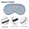Custom Eye Masks with Picture Funny Soft Nighttime Sleeping Masks Add Picture Logo Or Text for Men,Women and Kids Light Blue view 4