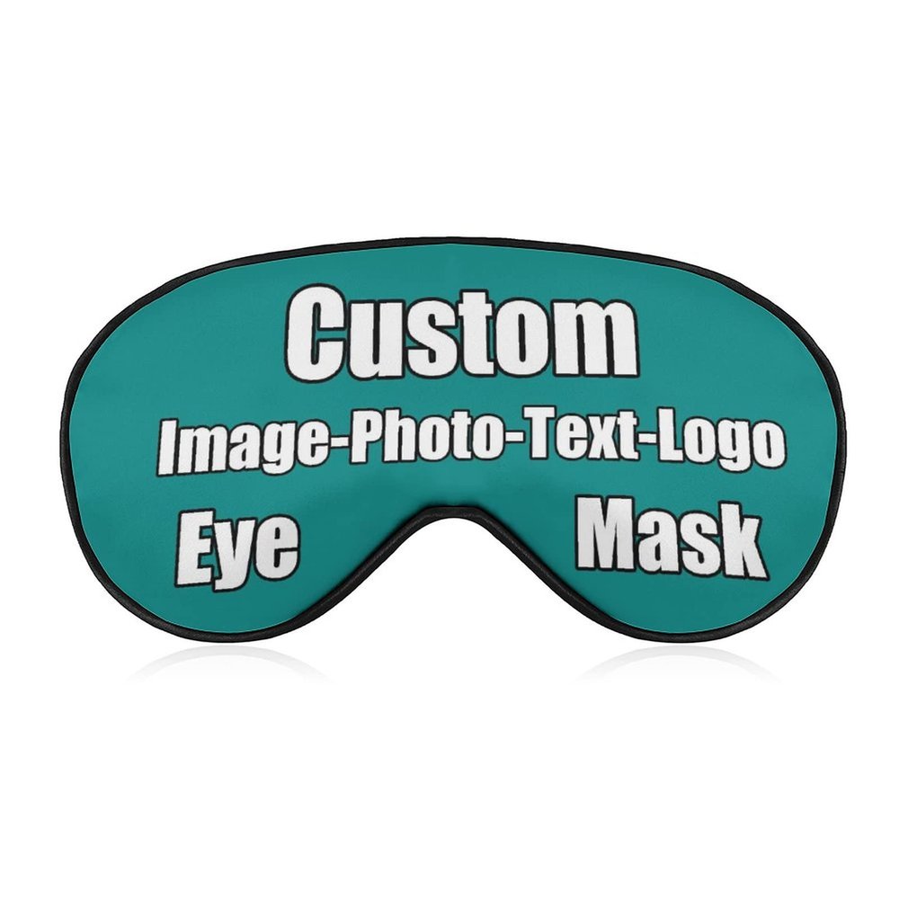 Custom Personalized Sleep Mask Funny Soft Nighttime Sleeping Masks Personalized Photo & Text for Men,Women and Kids