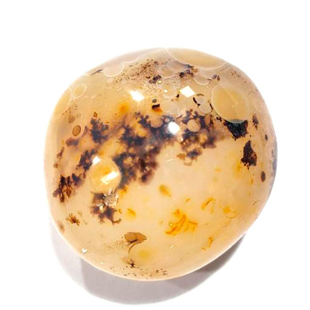RSTJVB Natural Crystals Raw Rough Stones Irregular Polished Banded Agate Palm Stones Worry Stones Pebble Healing Crystal,1000g