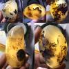 RSTJVB Natural Crystals Raw Rough Stones Irregular Polished Banded Agate Palm Stones Worry Stones Pebble Healing Crystal,1000g view 3