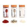Allrecipes Savory Seasonings (Chili Lime, Everything Bagel, Garlic Salt) in Glass Jars with Removable Sifter Caps for Sprinkling, Set of 3 Clear 9.63 x 6.13 x 2-Inch view 1