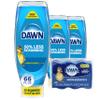 Dawn Ultra EZ-Squeeze Dish Soap Liquid, Dishwashing Liquid, Grease Removal, Upside Down Bottle, Original, 3x22 Fl Oz Bundle view 1