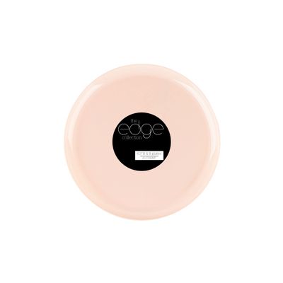 [30 Pack 6.3''] Pink Plastic Party Plates Edge Collection Premium heavyweight Elegant Disposable Tableware Dishes