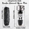 BOONBOO Dental Floss, Charcoal Woven Thread, Glass Bottle and 2 Heads Refill, Unflavored view 3