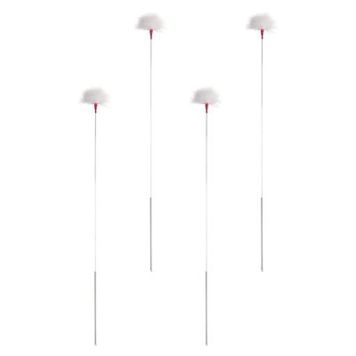 DOITOOL 4pcs Goose Feather Ear Pick Goose Feather Ear Wax Cleaning Stick Earwax Remover Cleaning Tools Care Supplies