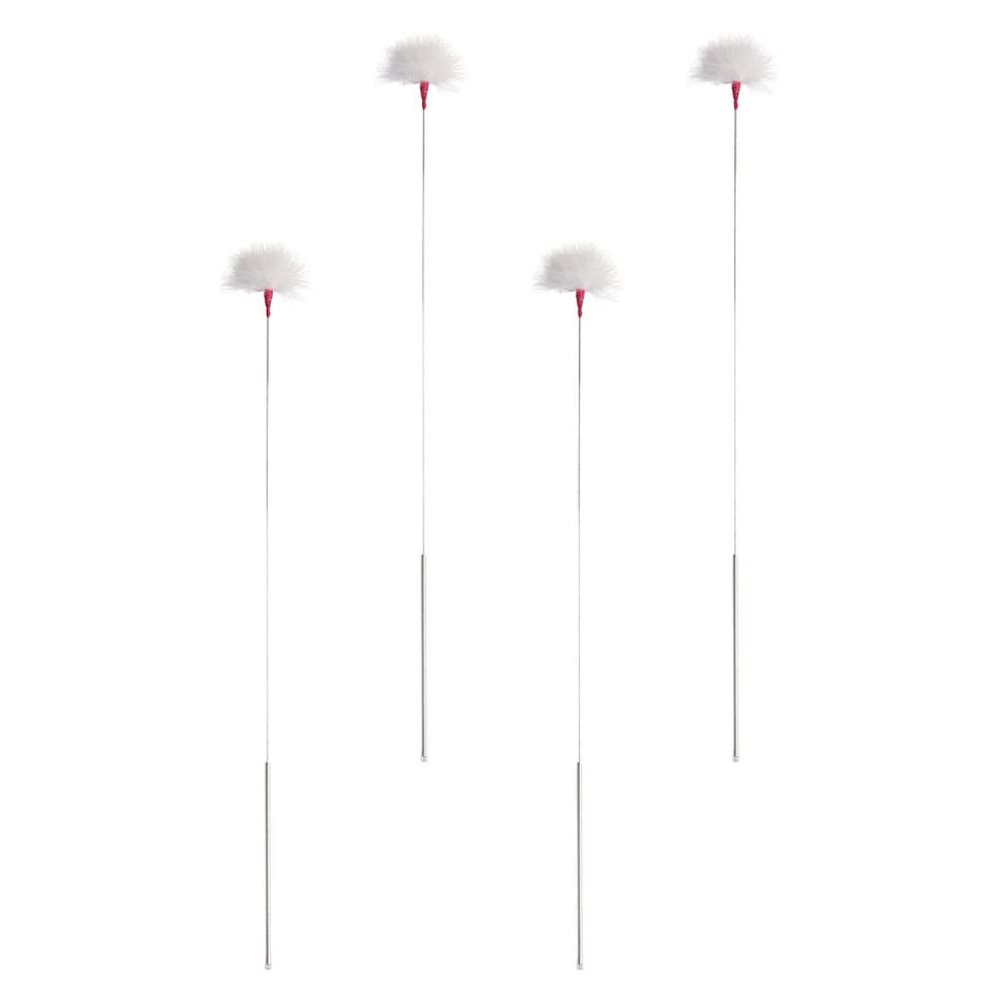 DOITOOL 4pcs Goose Feather Ear Pick Goose Feather Ear Wax Cleaning Stick Earwax Remover Cleaning Tools Care Supplies