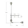 DMBHY Shower Grab Bar with Soap Dish Stainless Steel Bathroom Grab Bar Bathtub Arm Safety Handle Anti Slip Handrail Grip for Elderly (Color : White) view 2