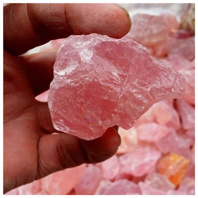 ZTBH Natural Meditation Crystal Natural Blue Color Moonstone, Rose Quartz Pink Crystal Stone Crystal Stone (Color : Rose Crystal, Size : 45-50g)