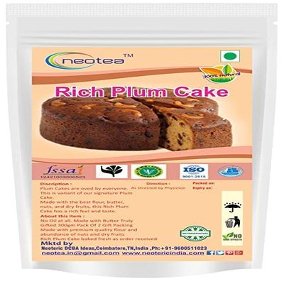 Neotea Cake Cake rich fresh dry fruits combo xmas marry tree festive celebration loved one best gifts goodies 400gm pack of 2