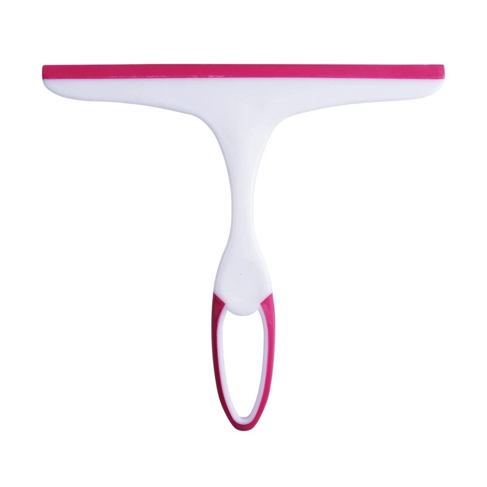 FHYTGBS Glass Scraper-Window Glass Cleaning Wisser Cleaner Thuis Douche Badkamer Schoonmaakborstel (Color : Rose red)