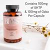 BLYSS Nutrition 5HTP Plus GABA Supplement - Supports Mood, Relaxation Stress & Sleep - 200mg - Pure HTP-5 Capsules for Women - 60 ct view 4