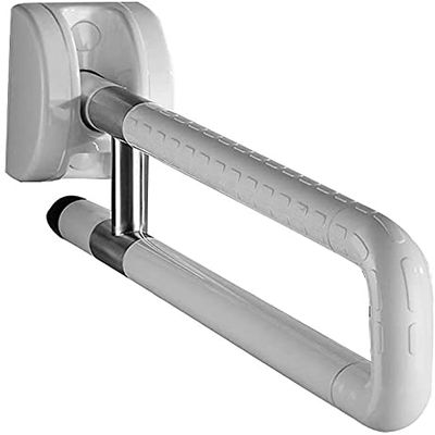 HongLianRiven Bath Handle Towel Rail Bath Safety Handle Bathroom Barrier-Free Folding Handrails Elderly Armrest Towel Rack