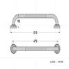 HongLianRiven Bath Handle Towel Rail Grip Grab Safety Handle Towel Rack Copper Bathroom Armrests Anti-Slip Elderly Handrail view 2