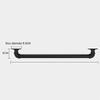 Bath Handle Towel Rail Bathroom Handle Grab Towel Rack Mounted Shower Armrest Elderly and Disabled Toilet Corridor Handrail (Size : 100cm(39inch)) view 2