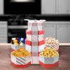 Christmas Tower Box, Party Mix, Gourmet Gift Tower Basket, Gift Basket, Waffle Pretzels, Salted Pistachios, Caramel Corn, Ferroro Rocher view 4