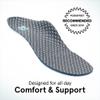 ABEO Max Neutral Insoles for Women | Plantar Fasciitis Insoles | Arch Support Inserts Women | Plantar Fasciitis Relief | Shoe Inserts for Women | Shoe Insoles Women Blue, 9.5 Medium view 2