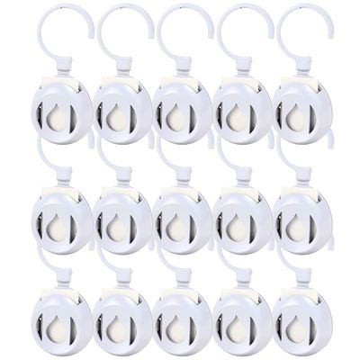 Aromahouse Aromapod Natural Airflow Personal Essential Oil Diffuser with 15 Aromapods & 30 Unscented Refill Pads for Bedroom - Bathroom - Kitchen - Home - Office - Travel (White)