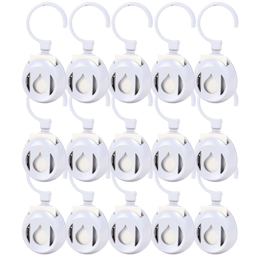 Aromahouse Aromapod Natural Airflow Personal Essential Oil Diffuser with 15 Aromapods & 30 Unscented Refill Pads for Bedroom - Bathroom - Kitchen - Home - Office - Travel (White)