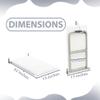 Bathtub Seat for Seniors & Adults - Padded / Folding Wall Mount Bench / Bathroom Safety Assist / 304 Stainless Steel / Marine Grade Vinyl / 32" x 15" view 2