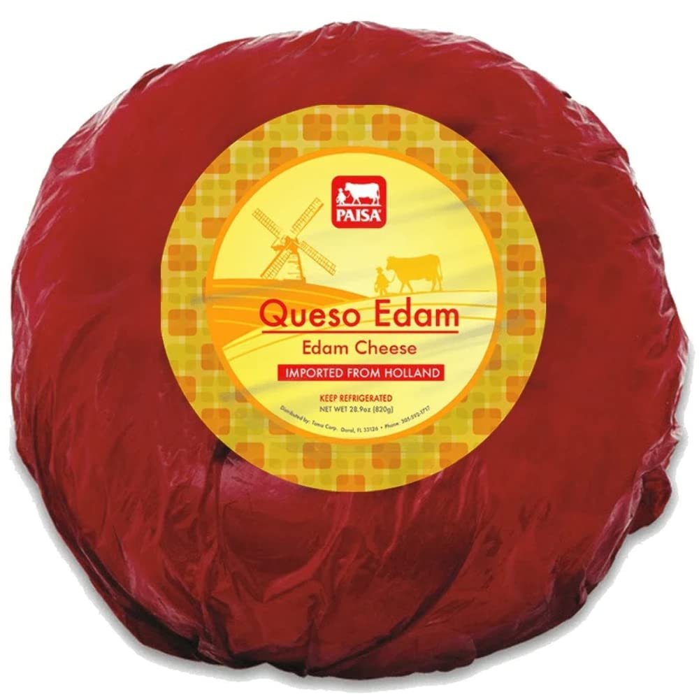 Paisa Delicious Creamy Fresh Edam Cheese Perfect for any Occasion - 58 oz total (Pack of 2)