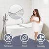 Bathtub Seat for Seniors & Adults - Folding Wall Mount Bench / ADA Bathroom Safety Assist / 304 Stainless Steel / HDP High-Density Polymer / 32" x 15" view 3