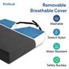 Gel Coccyx Wheelchair Seat Cushion - Tailbone Pressure and Pain Relief - Gel Infused High Density and Resilient Foam with Coccyx Cut Out - 26" x 18" - 4 High Profile - 1 Year Warranty view 4
