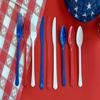 Nicole Home Collection Plastic Combo Box | Red/White/Blue | Pack of 240 Cutlery view 4
