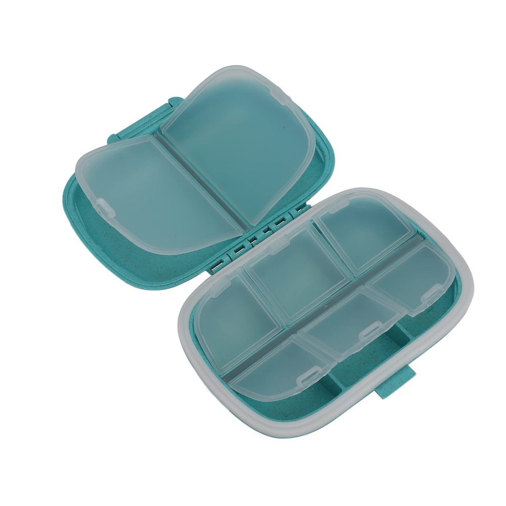 8 Compartments Organizer, Strong Travel Small Organizer Blue for Pocket Purse for Daily Storage Box