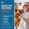 Dr. Tobias Digestive Enzymes with Probiotics, Prebiotics and Postbiotics Bromelain, Amylase, Lipase, for Better Digestion & Immune Function, 60 Capsules, 30 Servings (2 Daily) view 3