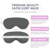 Bride & Groom Sleep Masks - Set of 2 Luxury Satin Rose Gold Wedding Sleep Masks (1) Mrs. White and Blush Mask & (1) Mr. Black and White Mask - Couples Wedding Gifts Mask(RGMrs.Wht/MrBlk) view 2