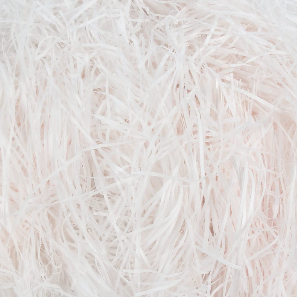 LOMIMOS 200g/7oz Easter Grass Off White Raffia Cut Paper Confetti Shred,for Gift Wrapping Craft DIY Basket Box Packaging Filling