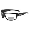 Transition Photochromic Bifocal Reading glasses for Men and Women Sports Wrap Around Outdoor Cycling Sun Reader (175 magnification, black) view 1