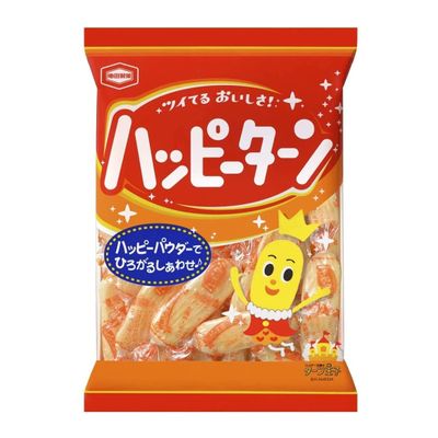 "Happy Turn" Happy Powder Covered Rice Crackers 3.8oz 2pcs Japanese Rice Cracker Ninjapo