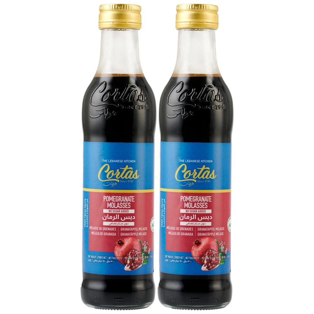 Cortas  Pomegranate Molasses, No Sugar Added, 300ml (10 fl. oz), Pack of 2