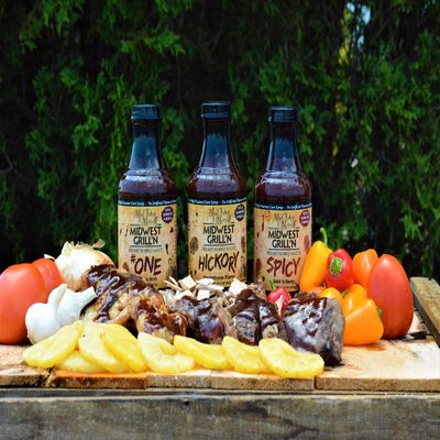 Mad Dog & Merrill Premium BBQ Sauces (3 pack) - # One Sweet & Rich, Hickory Smokehouse Flavor, Spicy Bold 'n Sassy