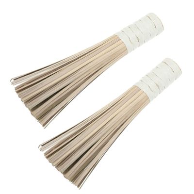 2pcs Pot Brush Wok Cleaning Brush for Hearth Cleaning Non-Slip Handle for Comfortable to Hold