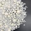 Weraru Edible White Pearl Sugar Sprinkles Candy Mixing Size Baking Edible Cake Decorations Cupcake Toppers Cookie Decorating Celebrations Wedding Shower Party Chirstmas Supplies 130g/ 4.58oz view 1