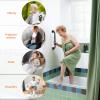 2 Pack 16 Inch Black Shower Grab Bar w/Anti Slip Rubber Grip,ZUEXT Stainless Steel Bath Grab Bar,Bathroom Balance Bar,Wall Mount Safety Handrail Support,Handicap Injury Elderly Senior Assist Handle view 4