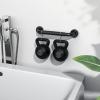 2 Pack 12 Inch Black Shower Grab Bar w/Anti Slip Rubber Grip,ZUEXT Stainless Steel Bath Grab Bar,Bathroom Balance Bar,Wall Mount Safety Handrail Support,Handicap Injury Elderly Senior Assist Handle view 3
